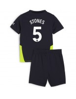 Manchester City John Stones #5 Bortedraktsett Barn 2024-25 Korte ermer (+ bukser)